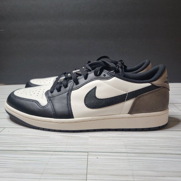 Air Jordan 1 Low OG Men's Size 13 CZ0790-102 Sail/Black-dark Mocha - Picture 1 of 10